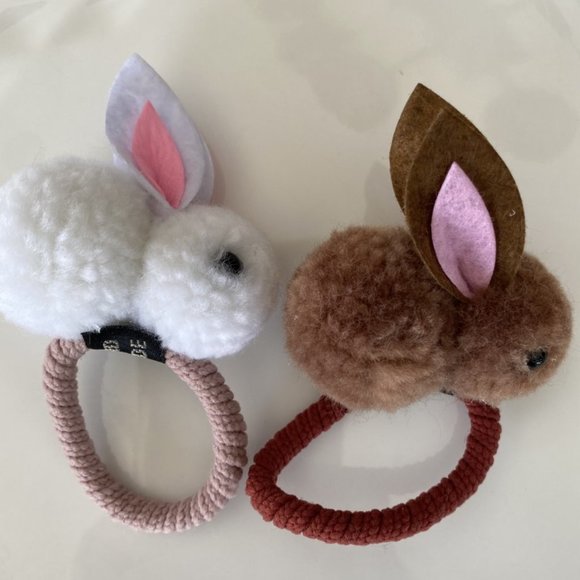 Hair Ties-Elastics-Bunnies Kids Accessories - Picture 1 of 2